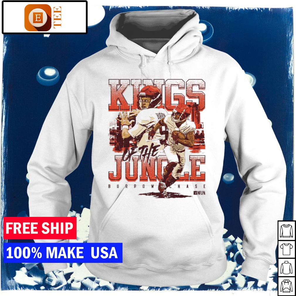 Joe Burrow & Ja'Marr Chase Cincinnati Kings Of The Jungle Football T-Shirt,  hoodie, sweater, long sleeve and tank top