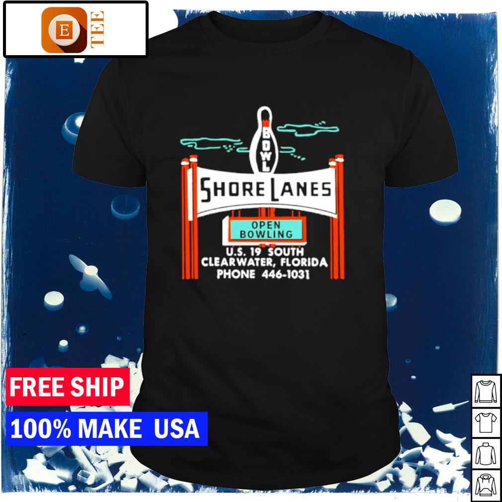 Official shore lanes clearwater vintage shirt