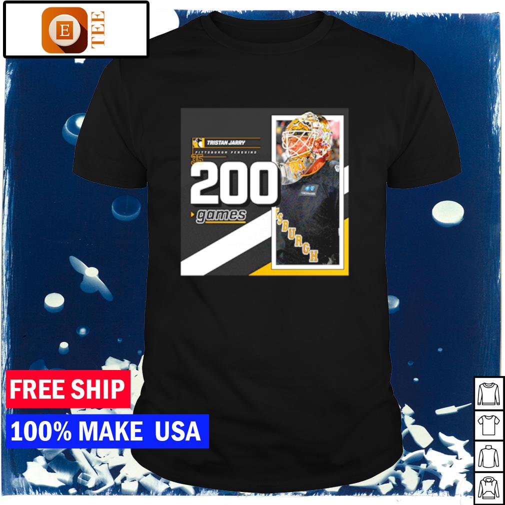 Original tristan Jarry Pittsburgh Penguins 200 NHL Games 2023 shirt